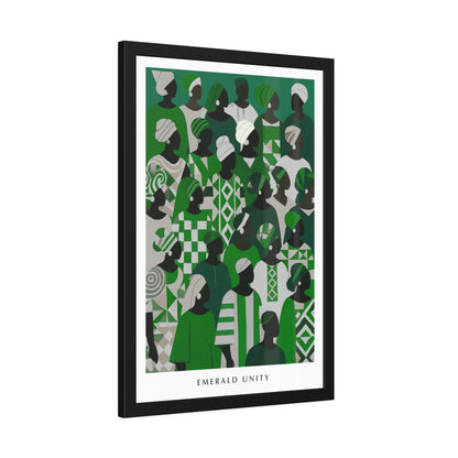 Emerald Unity - Framed Poster Print
