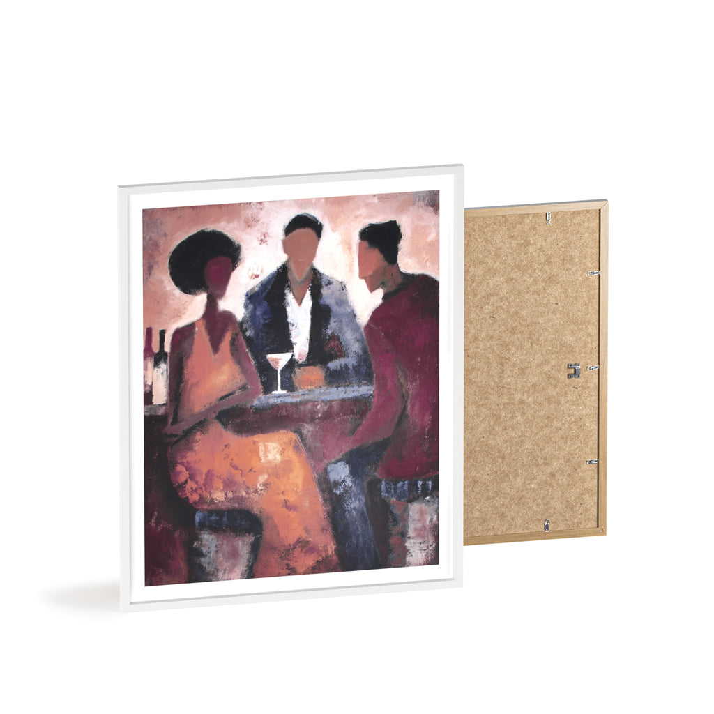 The Table Between - Framed Art Print