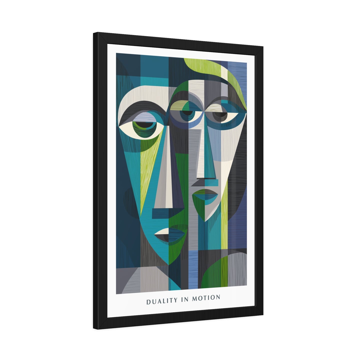 Duality in motion -  Framed Poster Print