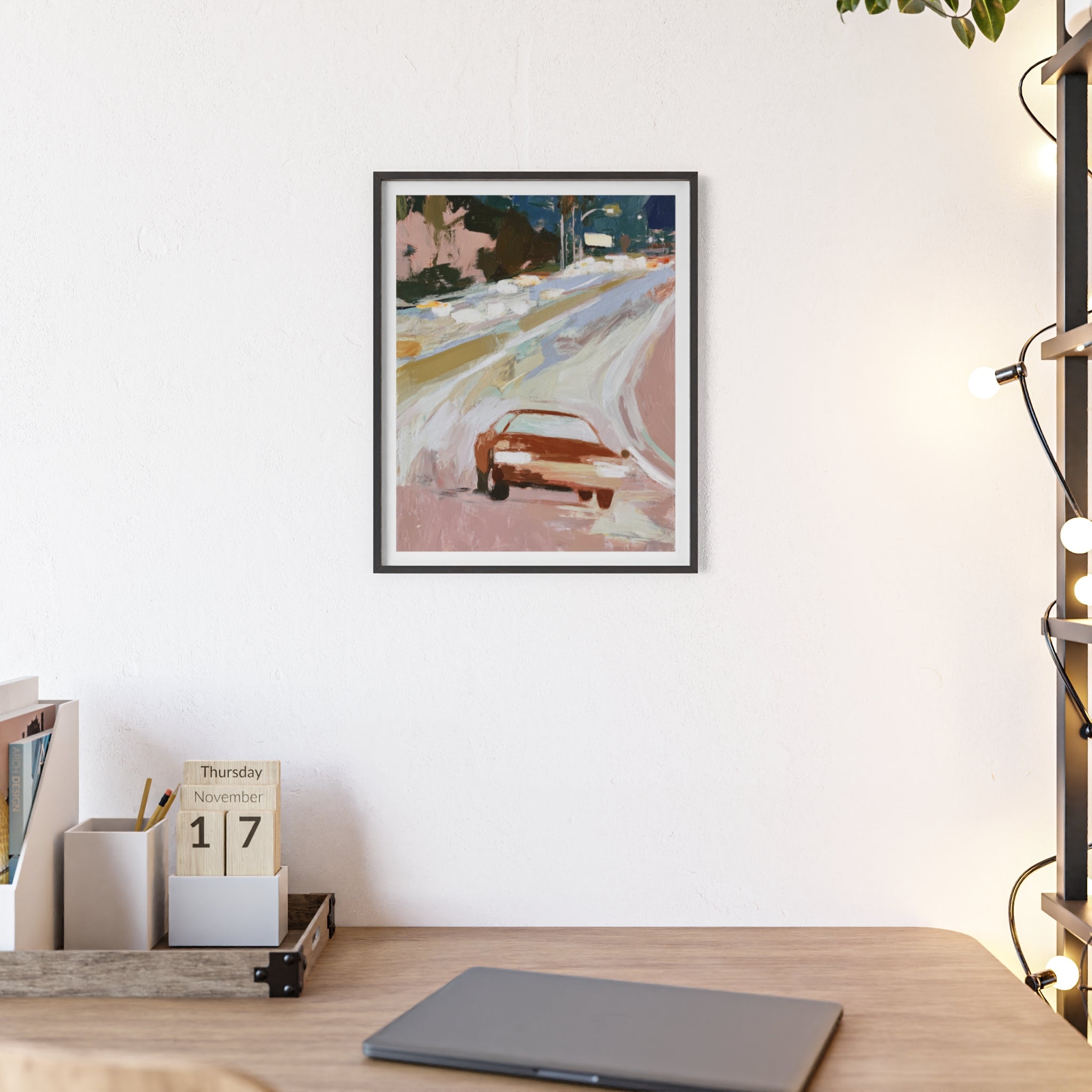 Street Scene - Framed Art Print
