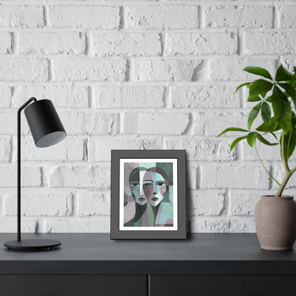 Mes Visages - No text - Framed Poster Print