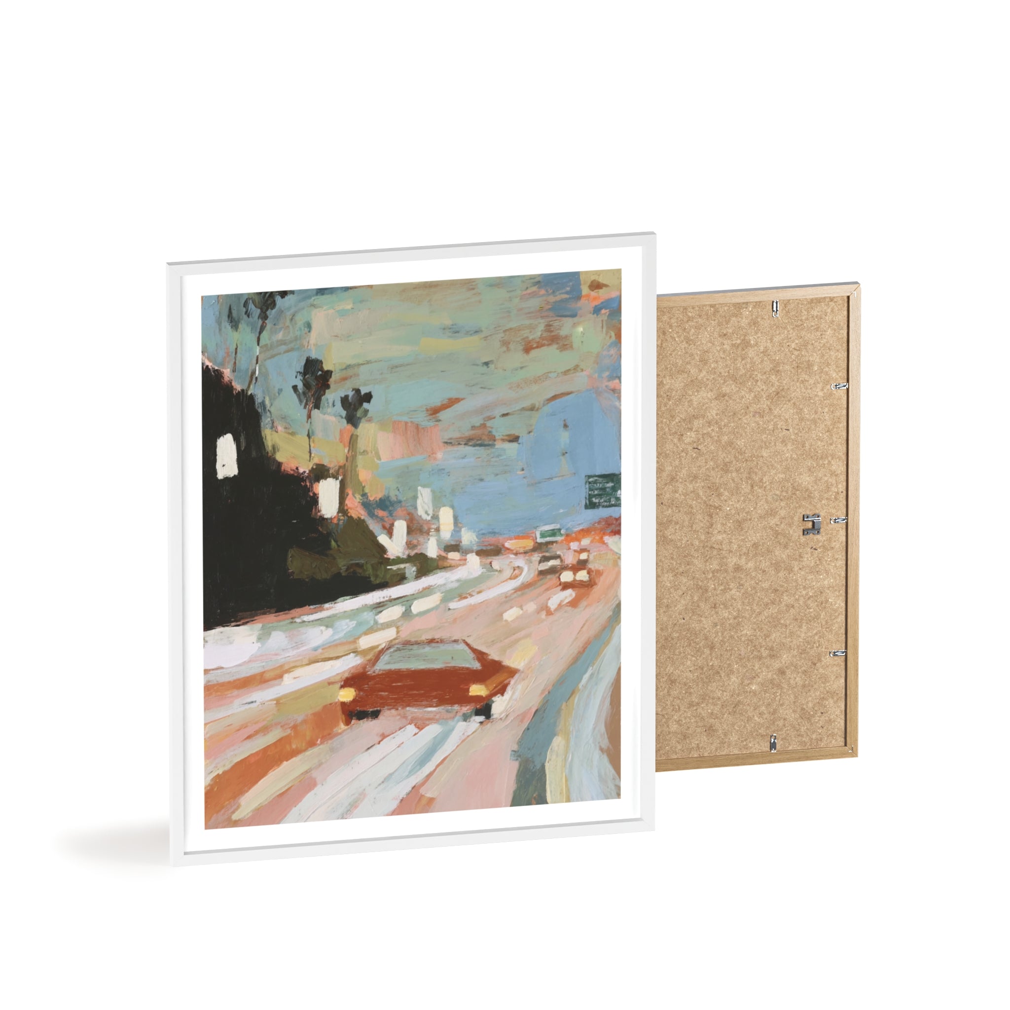 Pink Highway - Framed Art Print