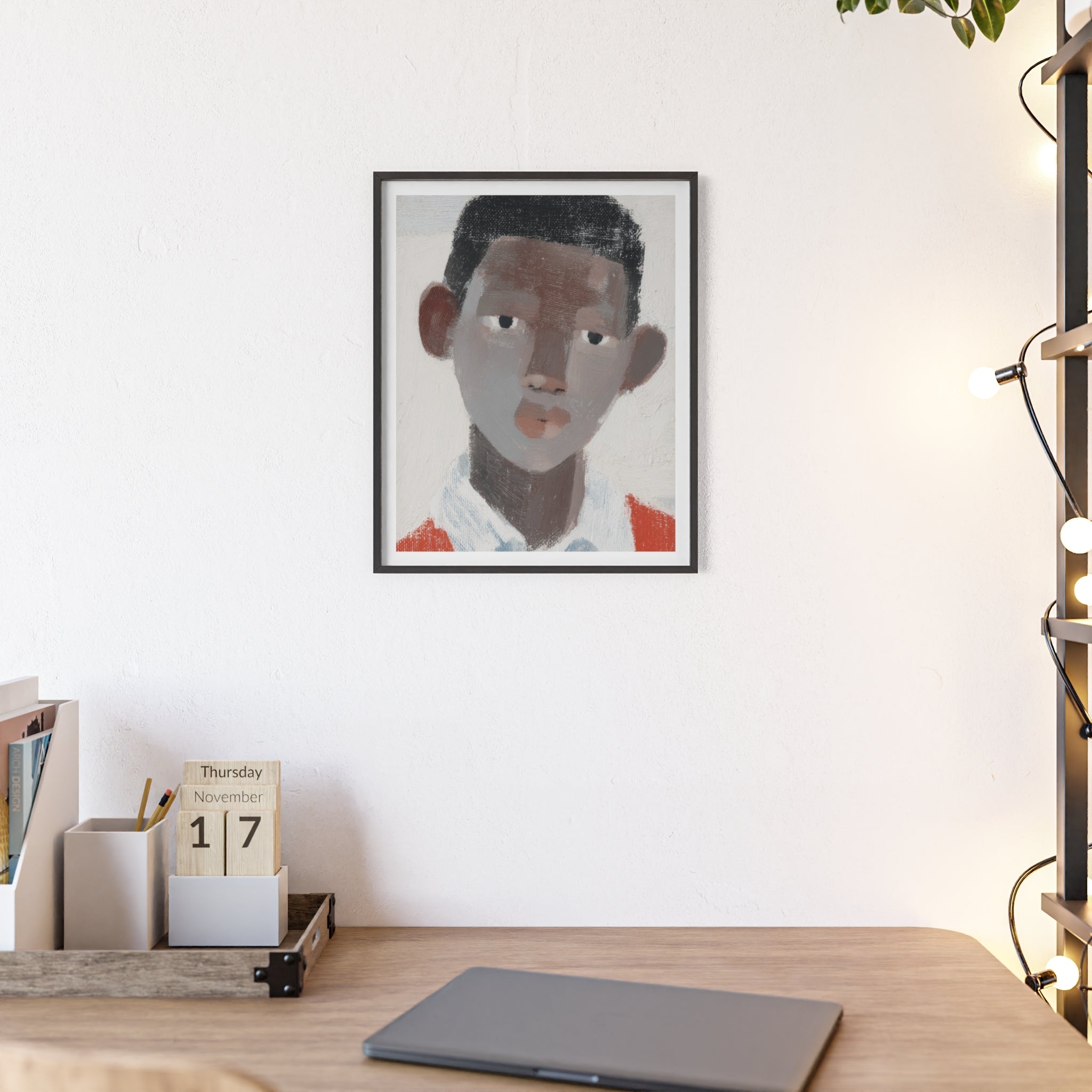 Geometric Collar - Framed Art Print