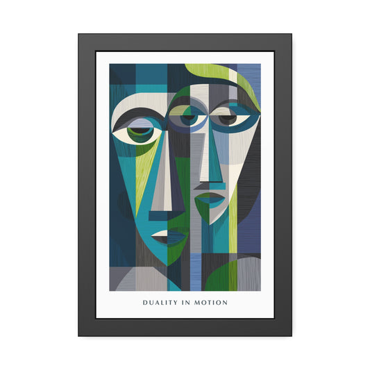 Duality in motion -  Framed Poster Print