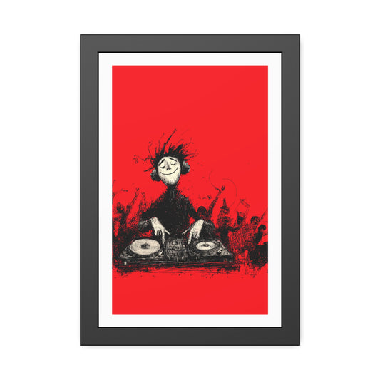 Lost in the music - Framed Poster Print