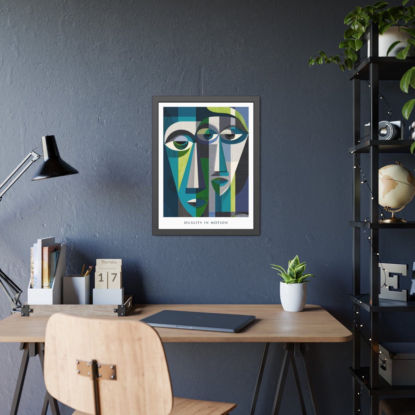 Duality in motion -  Framed Poster Print