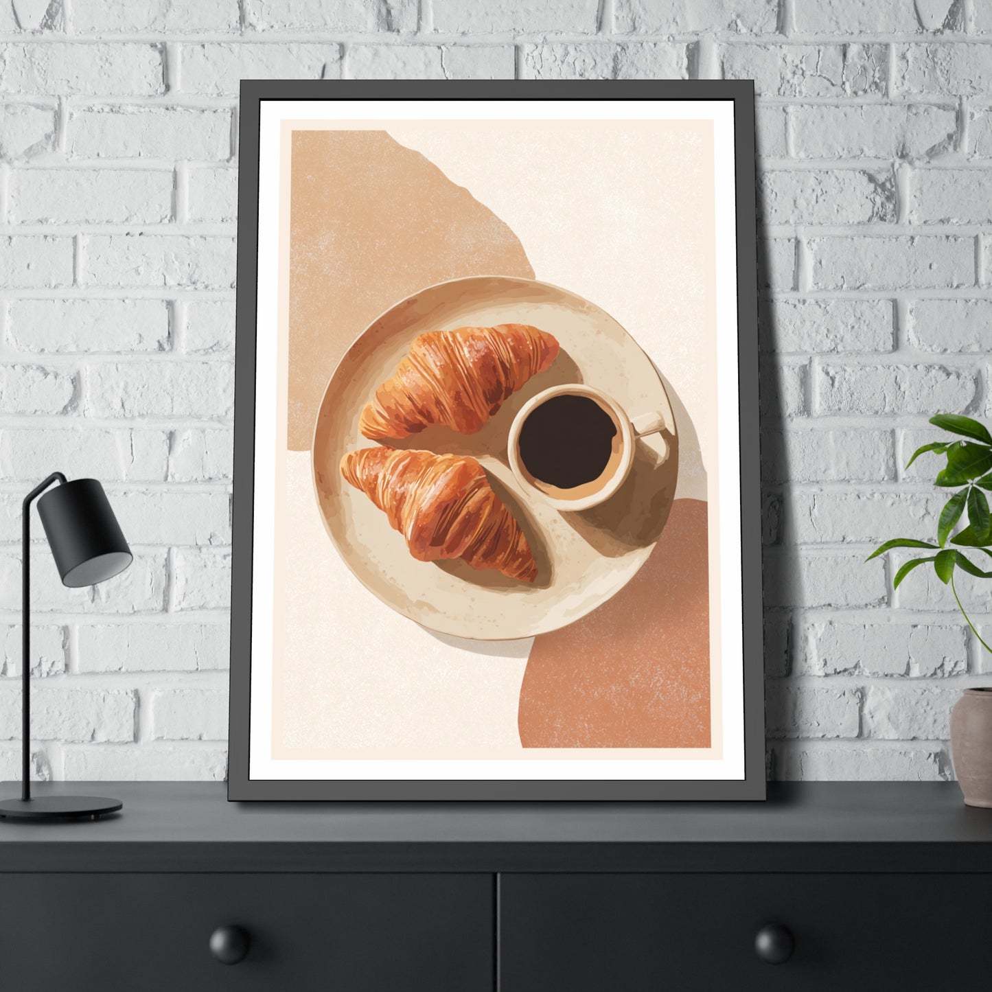 Golden Hour Coffee - Framed Poster Print