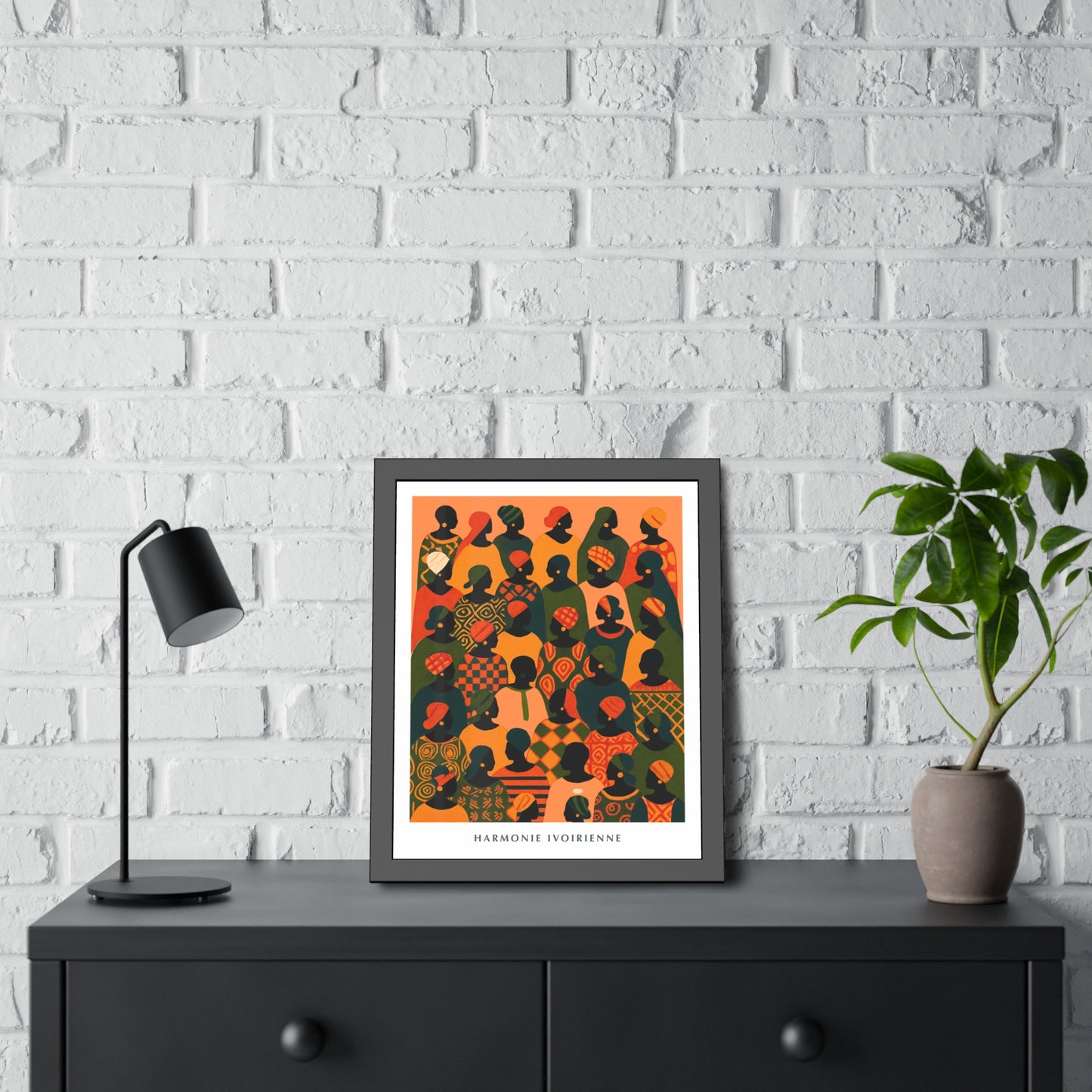 Harmonie Ivorienne - Framed Poster Print