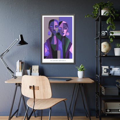 Les Soeurs Amoureux - Framed Poster Print