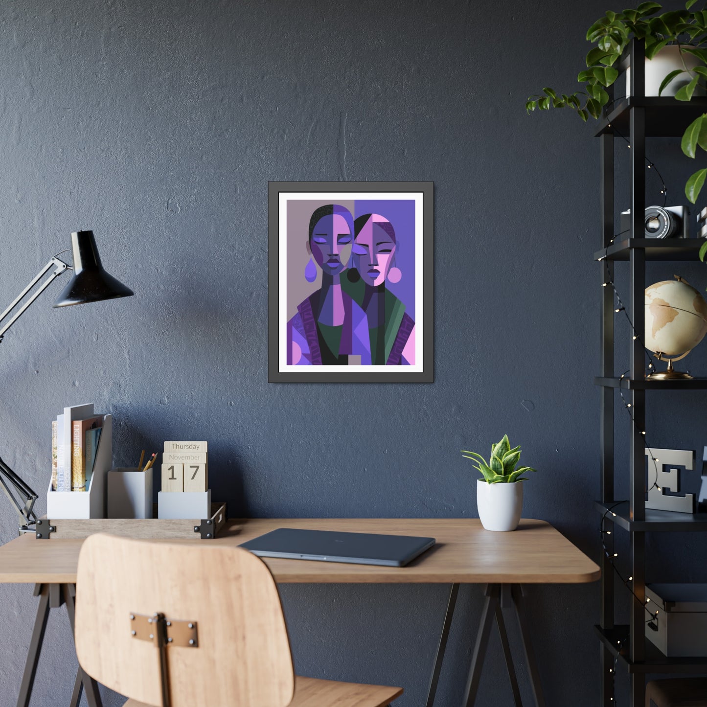 Les Soeurs Amoureux - No text - Framed Poster Print