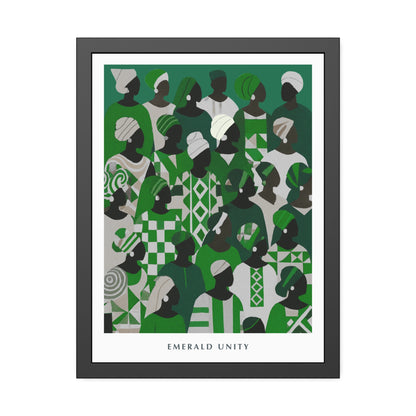 Emerald Unity - Framed Poster Print