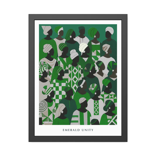 Emerald Unity - Framed Poster Print