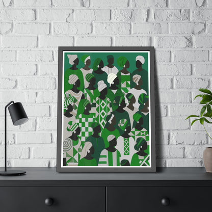 Emerald Unity - No text - Framed Poster Print