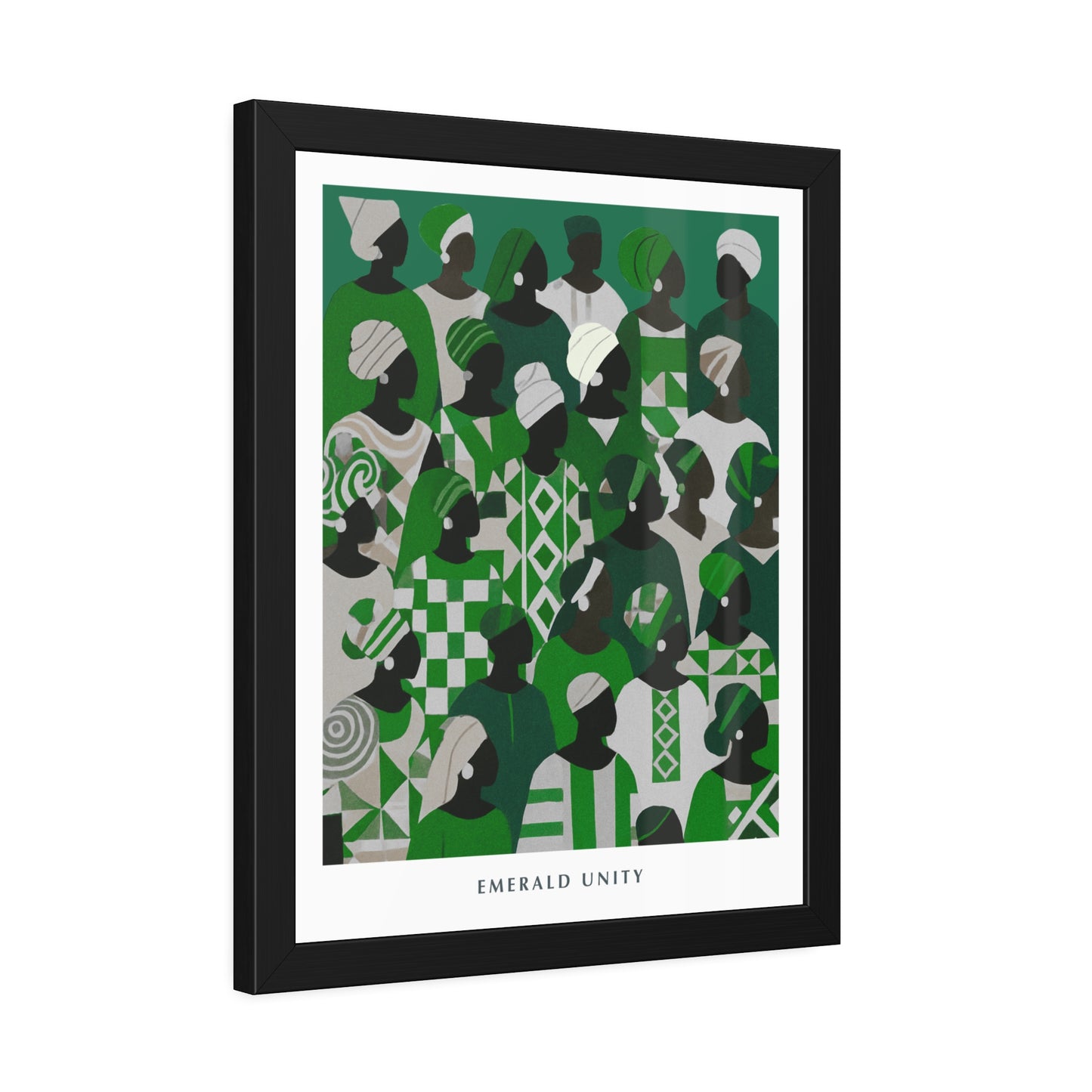 Emerald Unity - Framed Poster Print