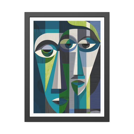 Duality in motion - No text -  Framed Poster Print