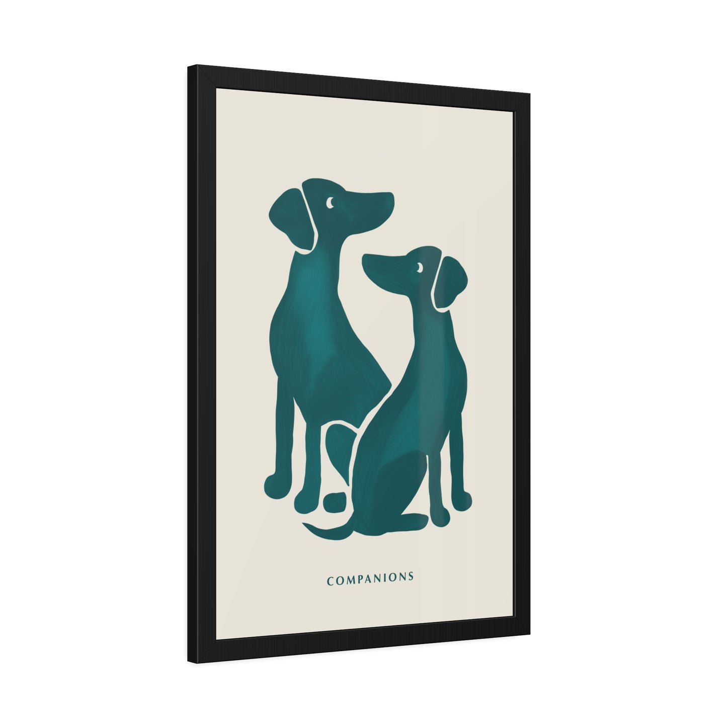 'Companion' - Dog Wall Poster - Minimalist Design