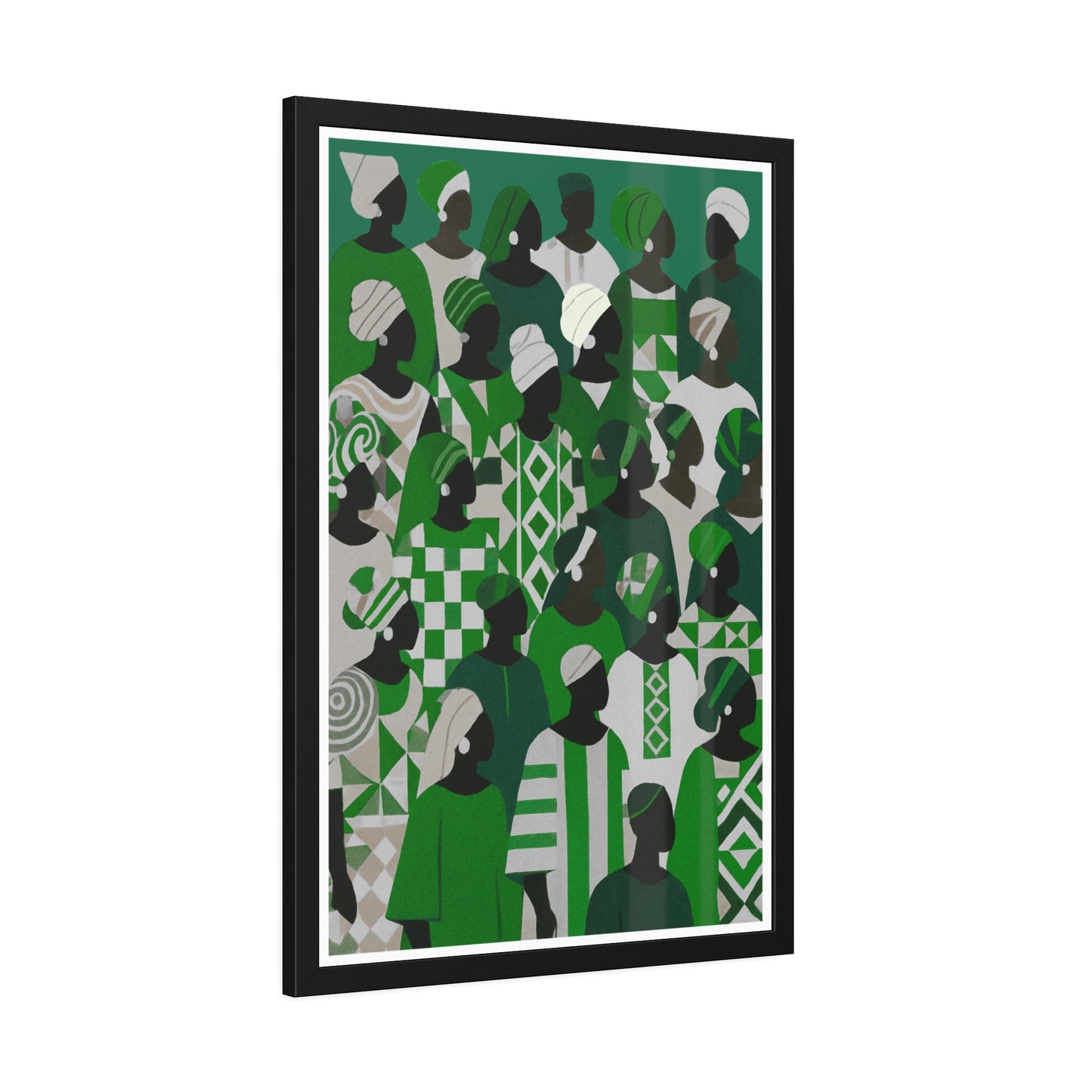 Emerald Unity - No text - Framed Poster Print