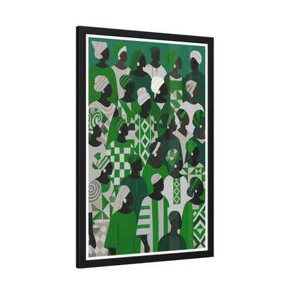 Emerald Unity - No text - Framed Poster Print