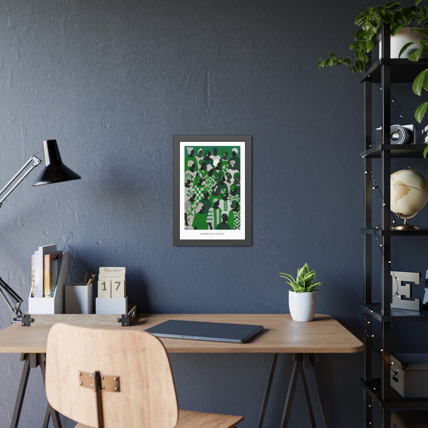 Emerald Unity - Framed Poster Print