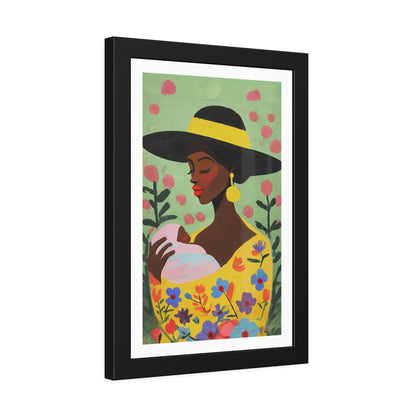 Grace in Bloom - No text - Framed Poster Print
