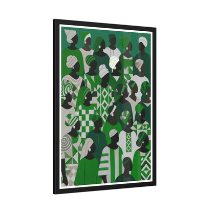 Emerald Unity - No text - Framed Poster Print