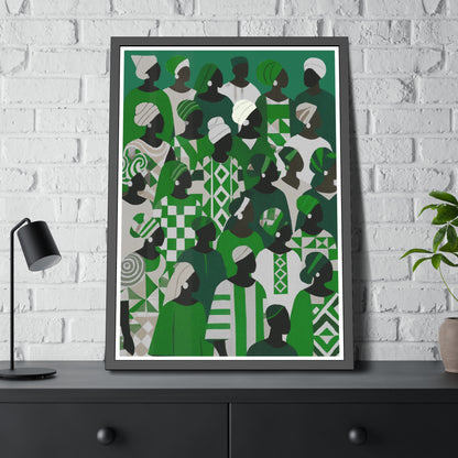 Emerald Unity - No text - Framed Poster Print