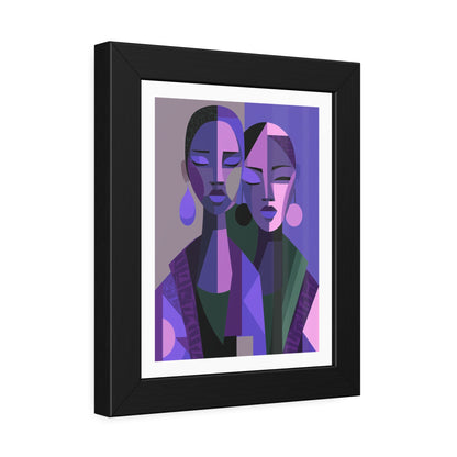 Les Soeurs Amoureux - No text - Framed Poster Print