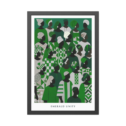 Emerald Unity - Framed Poster Print