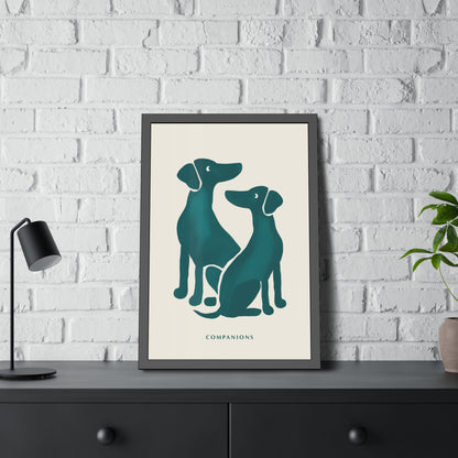 'Companion' - Dog Wall Poster - Minimalist Design