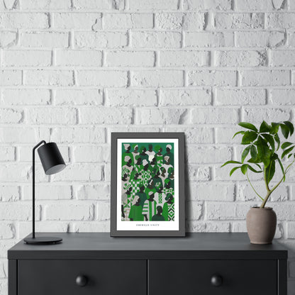 Emerald Unity - Framed Poster Print