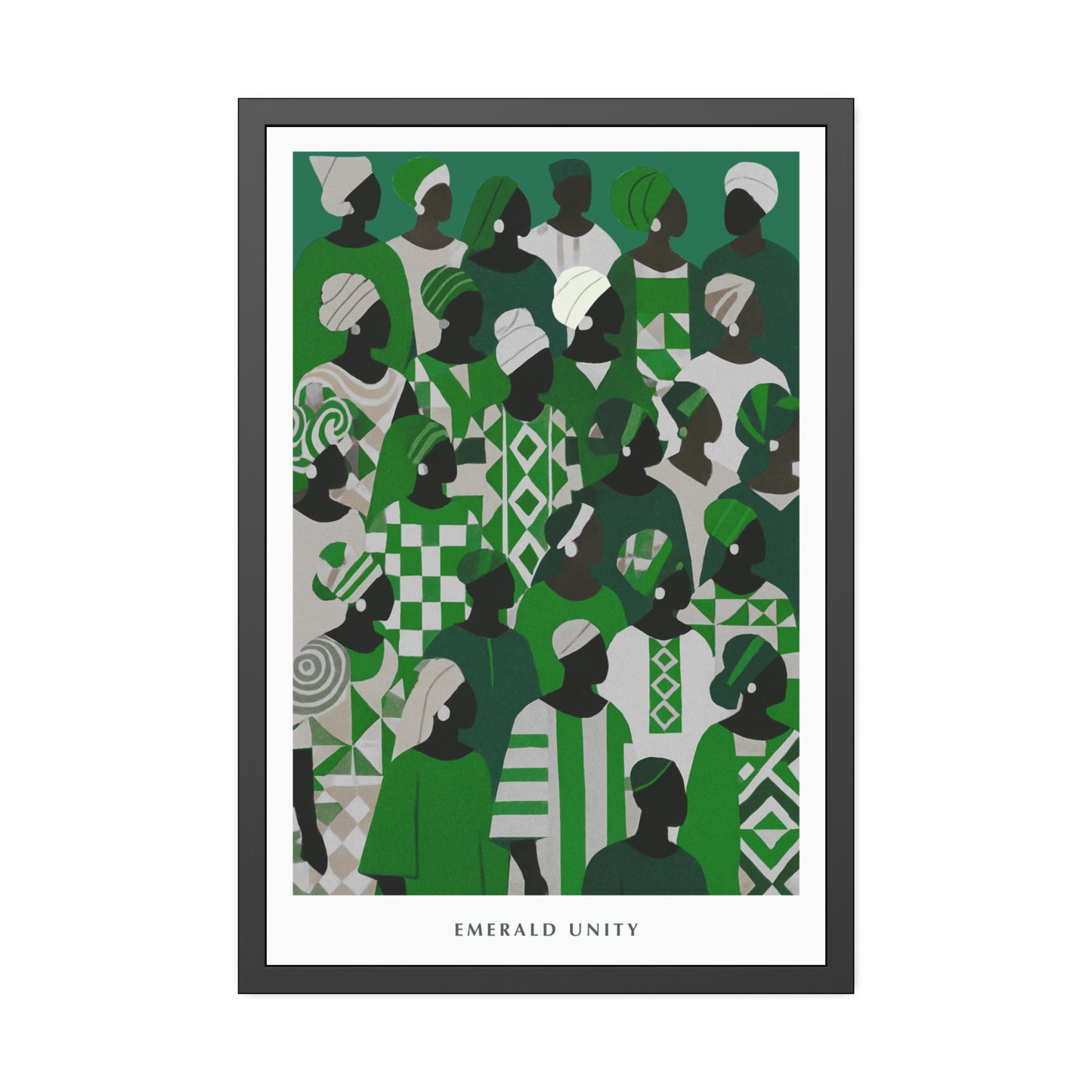Emerald Unity - Framed Poster Print