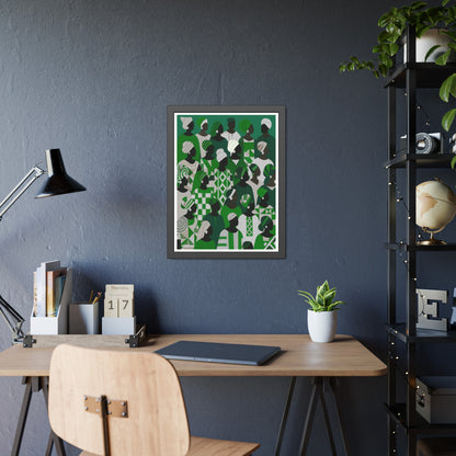 Emerald Unity - No text - Framed Poster Print