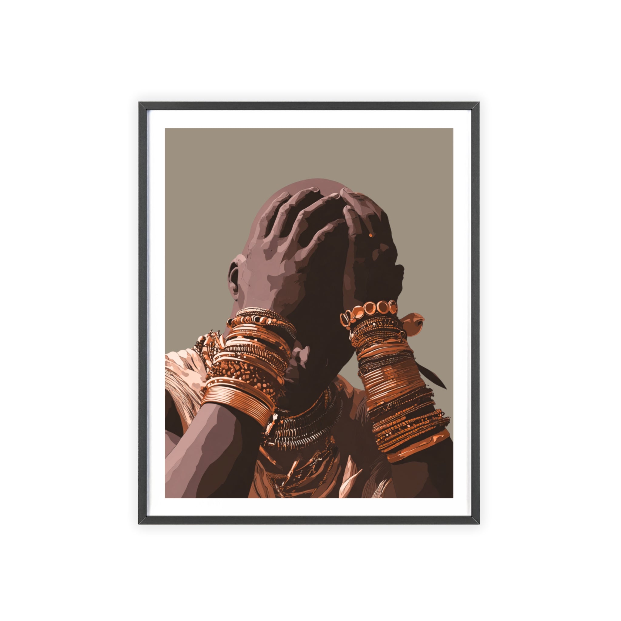 Hands of Gold - Framed Art Print