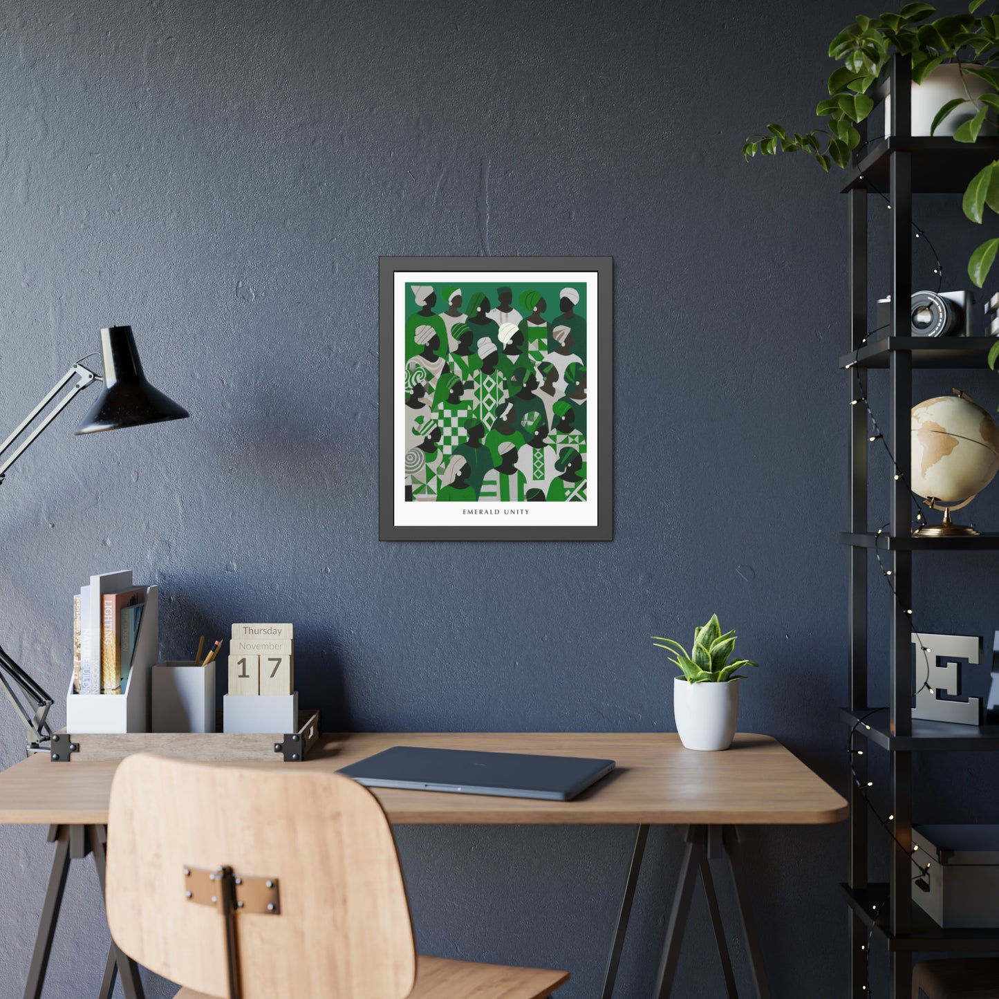 Emerald Unity - Framed Poster Print