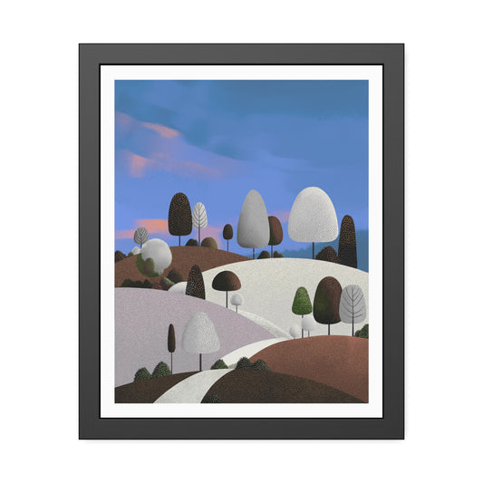 Evening Walk - Framed paper poster