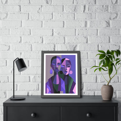 Les Soeurs Amoureux - No text - Framed Poster Print