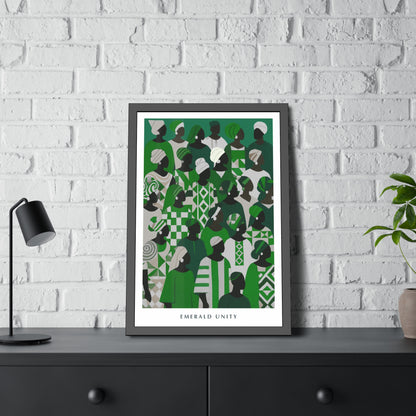 Emerald Unity - Framed Poster Print