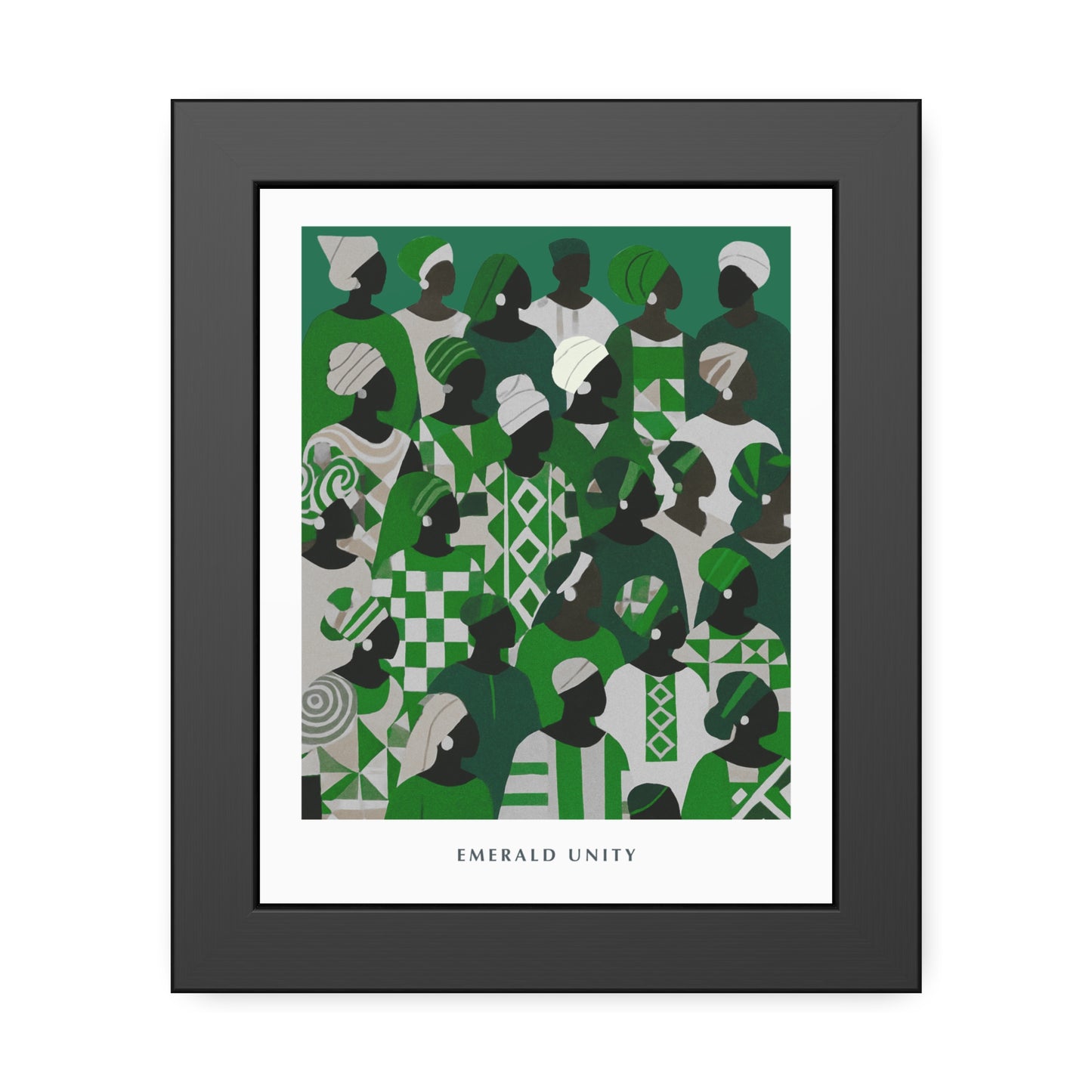 Emerald Unity - Framed Poster Print