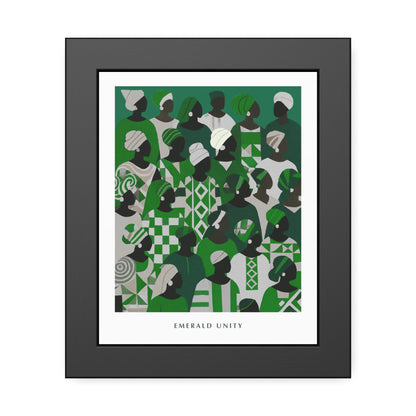 Emerald Unity - Framed Poster Print