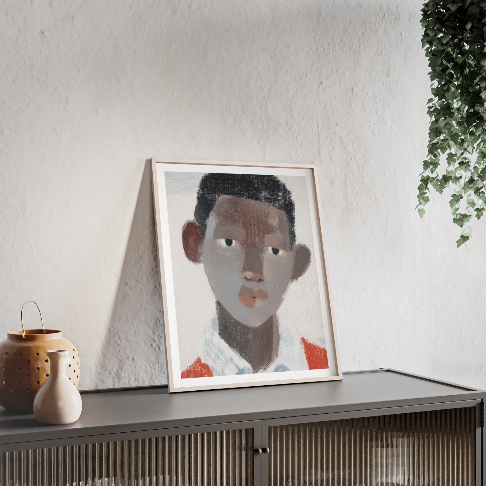 Geometric Collar - Framed Art Print