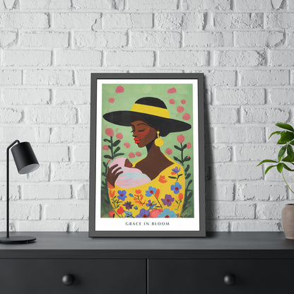 Grace in Bloom - Framed Poster Print