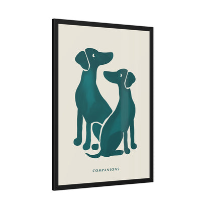 'Companion' - Dog Wall Poster - Minimalist Design