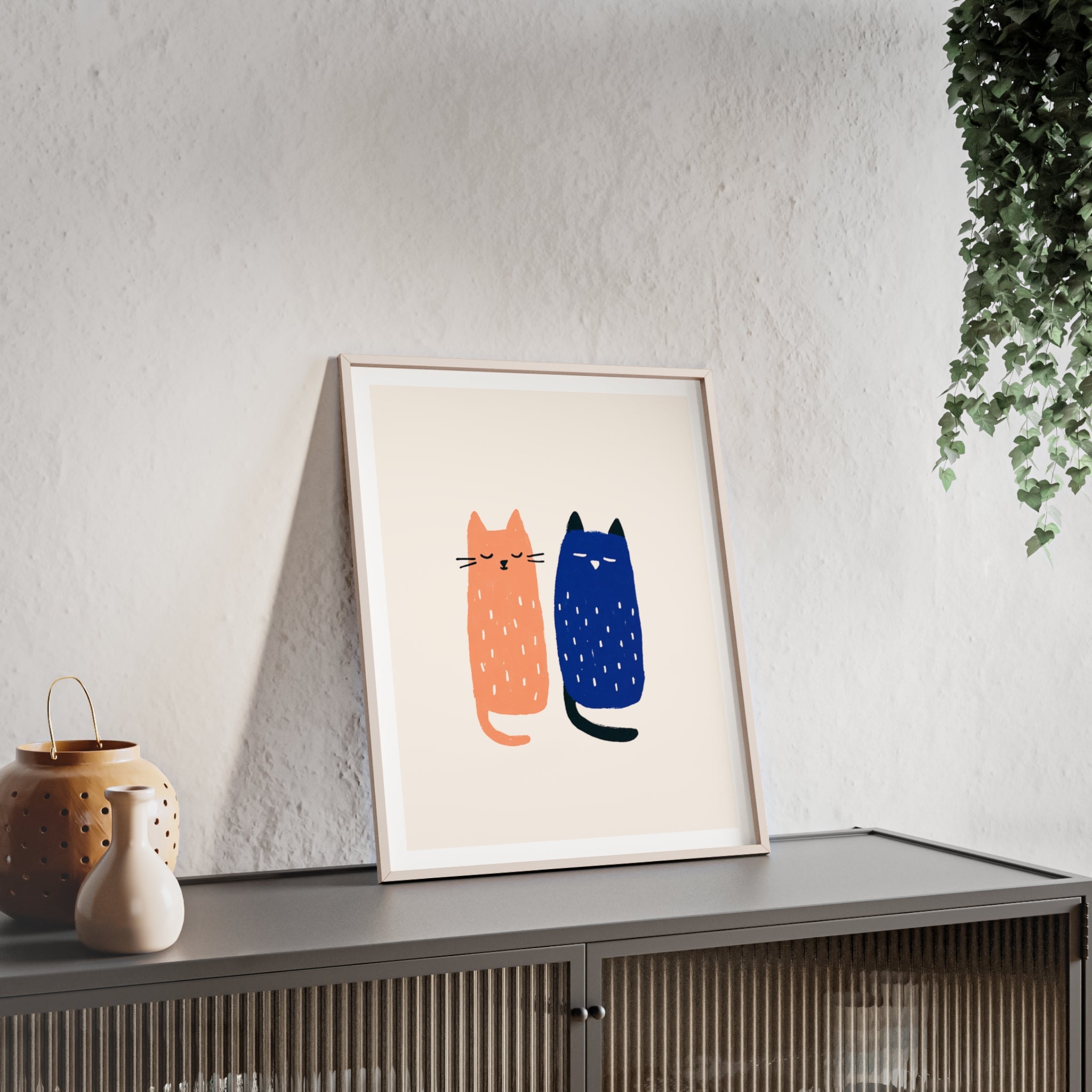 Side by Side - Framed Art Print