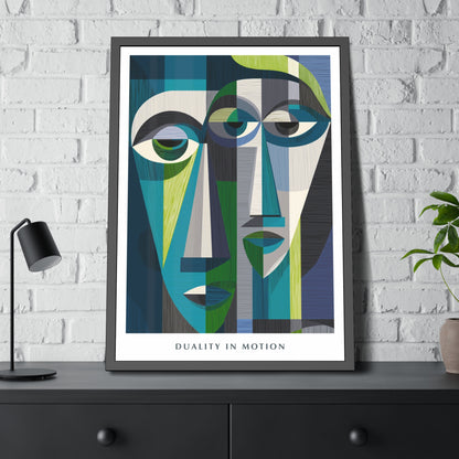 Duality in motion -  Framed Poster Print