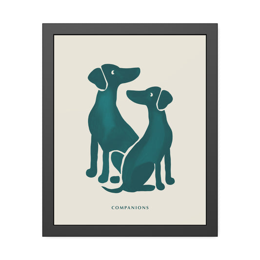 'Companion' - Dog Wall Poster - Minimalist Design