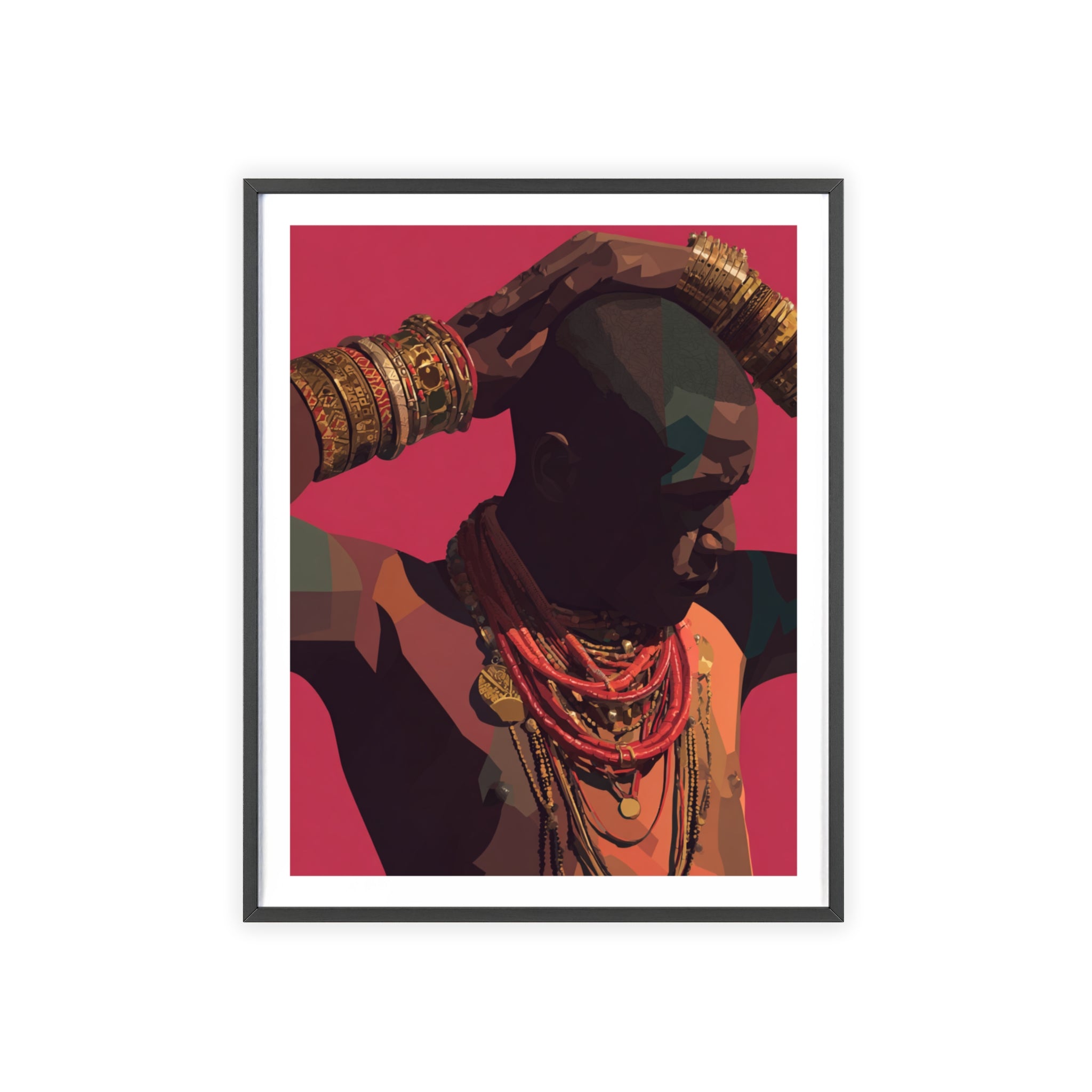 Chroma Crown - Framed Art Print