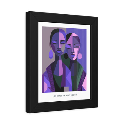 Les Soeurs Amoureux - Framed Poster Print