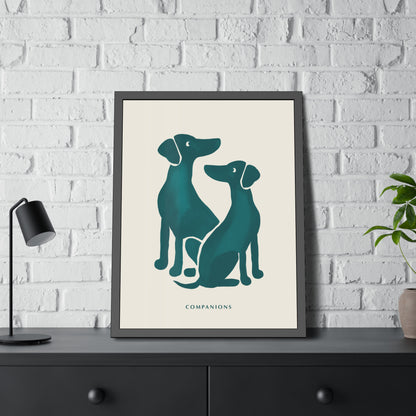 'Companion' - Dog Wall Poster - Minimalist Design