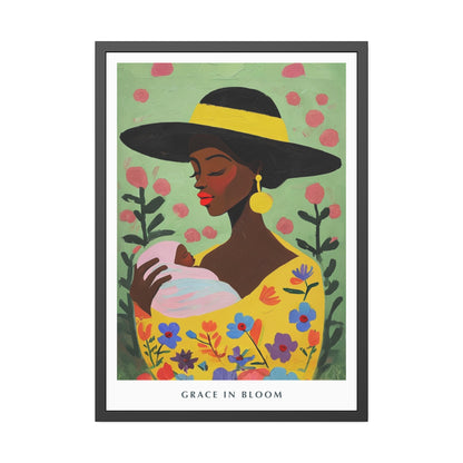 Grace in Bloom - Framed Poster Print
