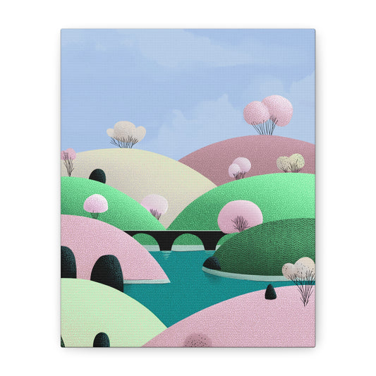 Spring Bridge - Matte Finish, Stretched, 1 25"